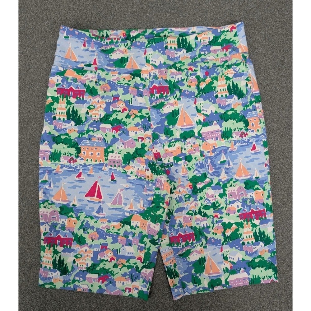 Kim Rodgers Women's Size 10 Pullon Sailboats Beach Outdoors Pockets Shorts
